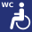 A WC fully accessible to wheelchairs is available.