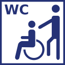 WC with limited accessibility to wheelchairs is available.