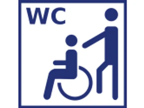 WC bedingt rollstuhlgeeignet